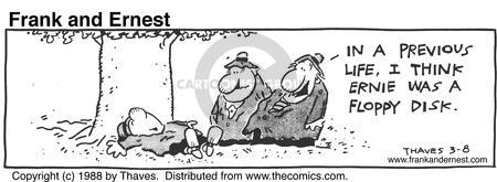 Cartoonist Bob Thaves Tom Thaves  Frank and Ernest 1988-03-08 
