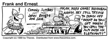 Cartoonist Bob Thaves Tom Thaves  Frank and Ernest 1989-05-12 