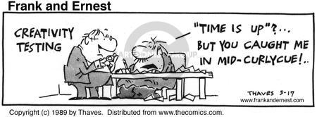 Cartoonist Bob Thaves Tom Thaves  Frank and Ernest 1989-05-17 