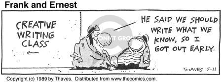 Cartoonist Bob Thaves Tom Thaves  Frank and Ernest 1989-07-11 