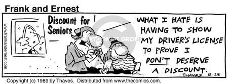 Cartoonist Bob Thaves Tom Thaves  Frank and Ernest 1989-08-23 
