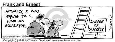 Cartoonist Bob Thaves Tom Thaves  Frank and Ernest 1989-09-13 