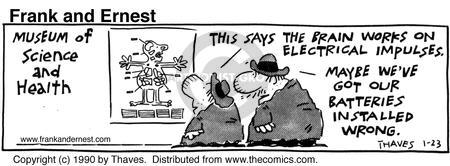 Cartoonist Bob Thaves Tom Thaves  Frank and Ernest 1990-01-23 