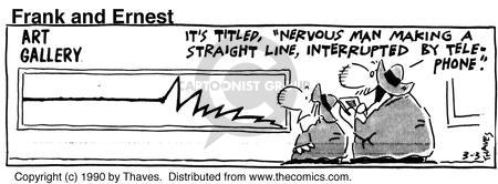 Cartoonist Bob Thaves Tom Thaves  Frank and Ernest 1990-03-03 