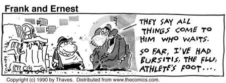 Cartoonist Bob Thaves Tom Thaves  Frank and Ernest 1990-03-22 