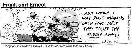 Cartoonist Bob Thaves Tom Thaves  Frank and Ernest 1990-04-06 