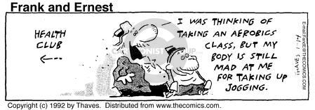 Cartoonist Bob Thaves Tom Thaves  Frank and Ernest 1992-01-14 
