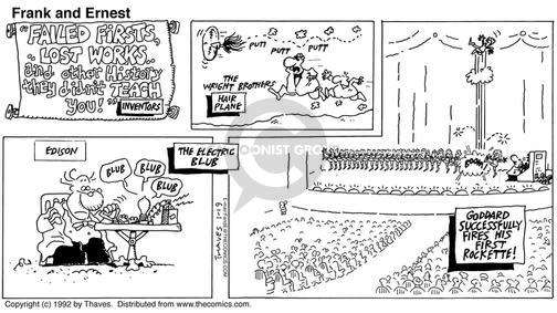 Cartoonist Bob Thaves Tom Thaves  Frank and Ernest 1992-01-19 