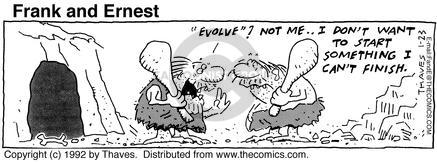Cartoonist Bob Thaves Tom Thaves  Frank and Ernest 1992-01-23 
