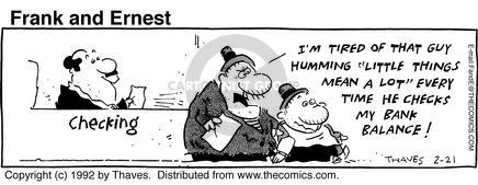 Cartoonist Bob Thaves Tom Thaves  Frank and Ernest 1992-02-21 