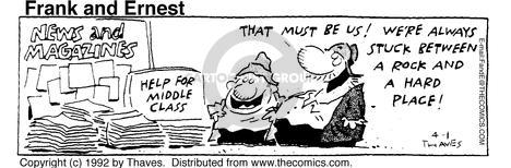 Cartoonist Bob Thaves Tom Thaves  Frank and Ernest 1992-04-01 