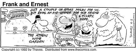 Cartoonist Bob Thaves Tom Thaves  Frank and Ernest 1992-04-03 