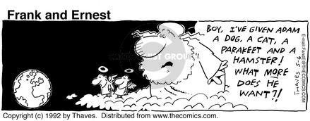 Cartoonist Bob Thaves Tom Thaves  Frank and Ernest 1992-05-06 