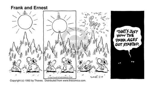 Cartoonist Bob Thaves Tom Thaves  Frank and Ernest 1992-05-10 