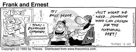 Cartoonist Bob Thaves Tom Thaves  Frank and Ernest 1992-05-20 