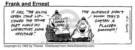 Cartoonist Bob Thaves Tom Thaves  Frank and Ernest 1992-05-30 