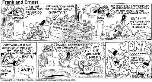 Cartoonist Bob Thaves Tom Thaves  Frank and Ernest 1992-06-28 