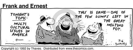Cartoonist Bob Thaves Tom Thaves  Frank and Ernest 1992-07-06 