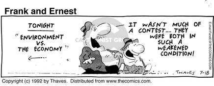 Cartoonist Bob Thaves Tom Thaves  Frank and Ernest 1992-07-18 