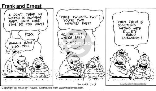 Cartoonist Bob Thaves Tom Thaves  Frank and Ernest 1992-07-19 