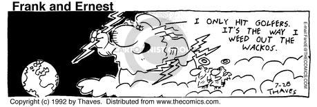 Cartoonist Bob Thaves Tom Thaves  Frank and Ernest 1992-07-28 
