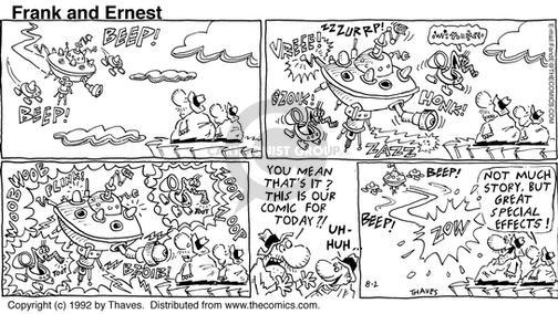 Cartoonist Bob Thaves Tom Thaves  Frank and Ernest 1992-08-02 