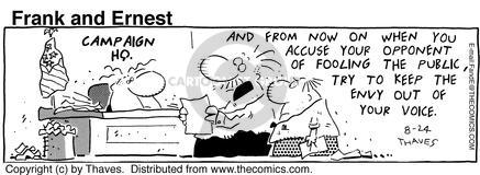 Cartoonist Bob Thaves Tom Thaves  Frank and Ernest 1992-08-24 