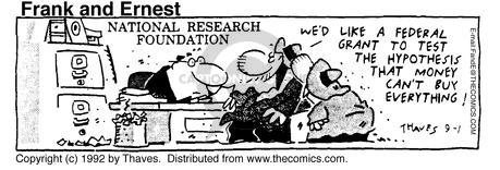 Cartoonist Bob Thaves Tom Thaves  Frank and Ernest 1992-09-01 