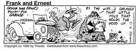 Cartoonist Bob Thaves Tom Thaves  Frank and Ernest 1992-09-12 