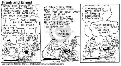 Cartoonist Bob Thaves Tom Thaves  Frank and Ernest 1992-09-13 