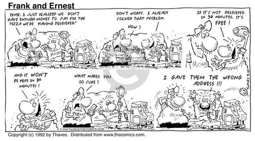 Cartoonist Bob Thaves Tom Thaves  Frank and Ernest 1992-09-20 