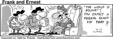 Cartoonist Bob Thaves Tom Thaves  Frank and Ernest 1992-10-12 