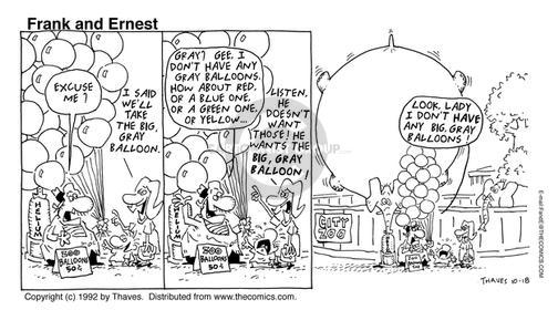 Cartoonist Bob Thaves Tom Thaves  Frank and Ernest 1992-10-18 