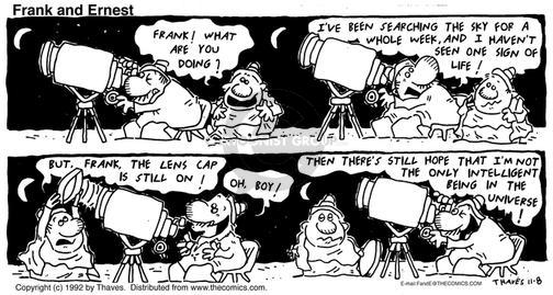 Cartoonist Bob Thaves Tom Thaves  Frank and Ernest 1992-11-08 