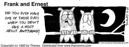 Cartoonist Bob Thaves Tom Thaves  Frank and Ernest 1992-11-20 