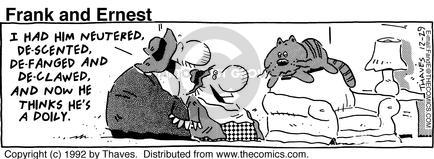 Cartoonist Bob Thaves Tom Thaves  Frank and Ernest 1992-12-29 