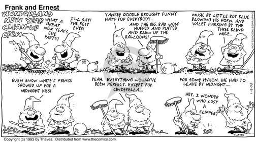 Cartoonist Bob Thaves Tom Thaves  Frank and Ernest 1993-01-03 