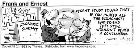 Cartoonist Bob Thaves Tom Thaves  Frank and Ernest 1993-01-08 