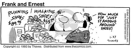 Cartoonist Bob Thaves Tom Thaves  Frank and Ernest 1993-01-27 
