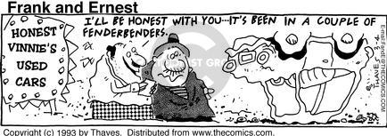Cartoonist Bob Thaves Tom Thaves  Frank and Ernest 1993-03-04 