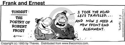 Cartoonist Bob Thaves Tom Thaves  Frank and Ernest 1993-03-05 