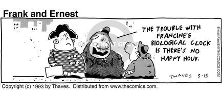 Cartoonist Bob Thaves Tom Thaves  Frank and Ernest 1993-03-15 