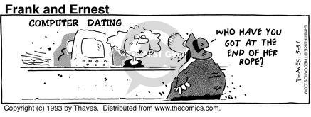 Cartoonist Bob Thaves Tom Thaves  Frank and Ernest 1993-03-31 