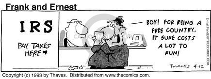 Cartoonist Bob Thaves Tom Thaves  Frank and Ernest 1993-04-12 