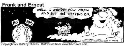 Cartoonist Bob Thaves Tom Thaves  Frank and Ernest 1993-04-13 