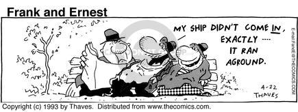 Cartoonist Bob Thaves Tom Thaves  Frank and Ernest 1993-04-22 