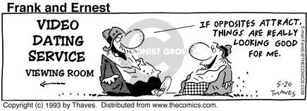 Cartoonist Bob Thaves Tom Thaves  Frank and Ernest 1993-05-20 