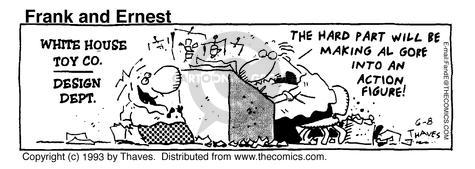 Cartoonist Bob Thaves Tom Thaves  Frank and Ernest 1993-06-08 