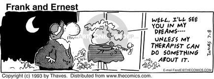 Cartoonist Bob Thaves Tom Thaves  Frank and Ernest 1993-07-08 
