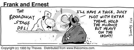 Cartoonist Bob Thaves Tom Thaves  Frank and Ernest 1993-07-22 